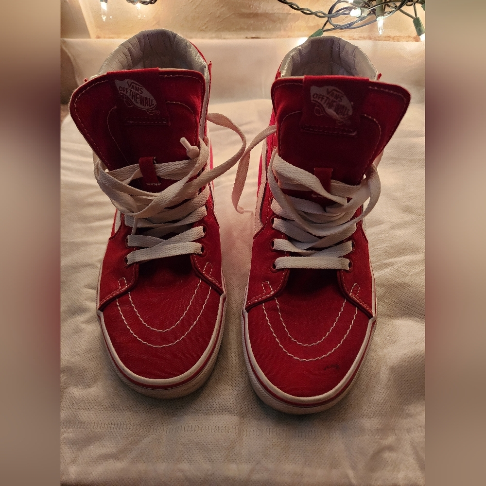 Vans Sk8-Hi Red Stitch Skate Sneakers